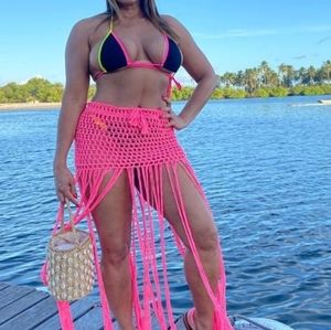 2 pc neon top & bottom beach set ⛱️